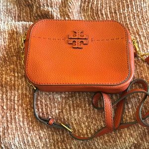 BURNT ORANGE TORY BURCH CROSSBODY